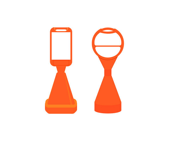 주차금지 표지판(문구없음)