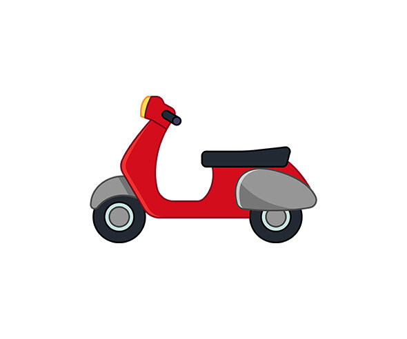 빨간색 오토바이