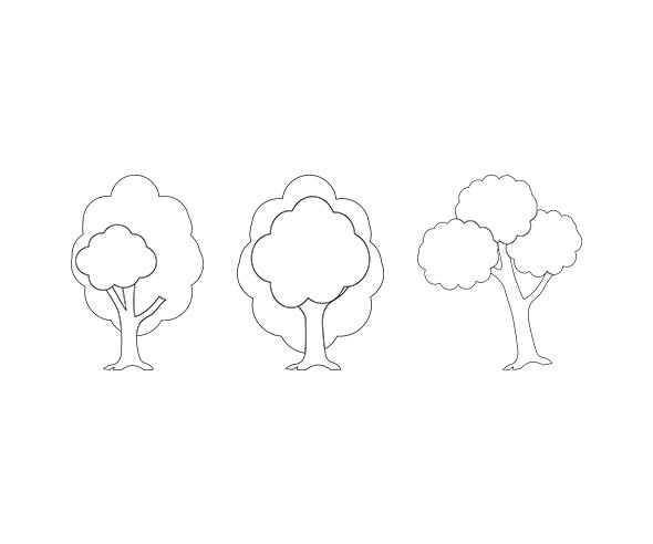 나무 색칠 모음