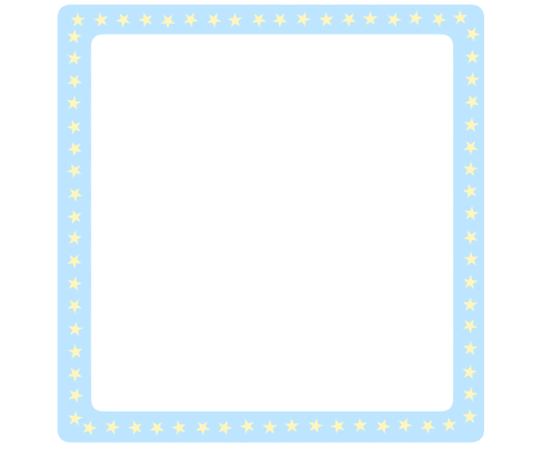 하늘 별 정사각 테두리