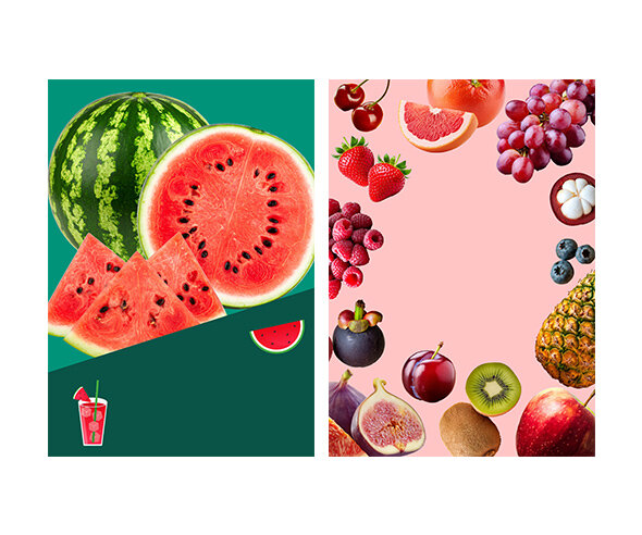 과일가게 광고 포스터(문구없음)