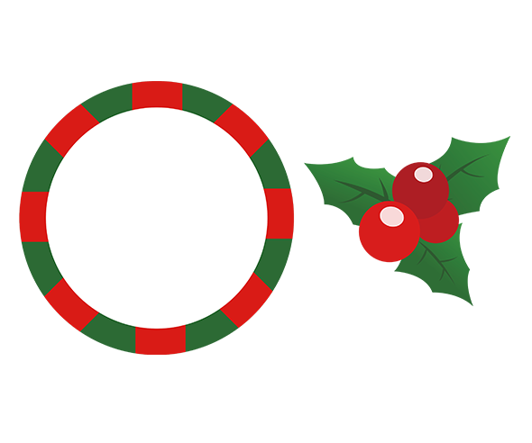 겨울이 왔어요 크리스마스 장식 가랜드 개별도안