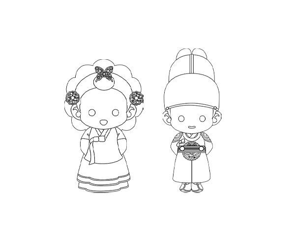 임금(왕), 중전 색칠