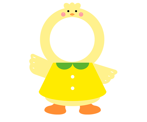 병아리 합성이미지