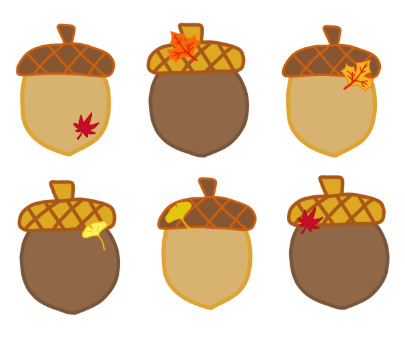 도토리 가랜드 개별도안(6종모음)