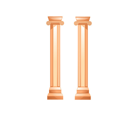 그리스 신전식 기둥