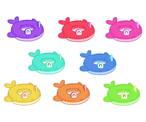 물고기튜브 8종