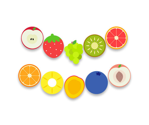 과일 장식 가랜드