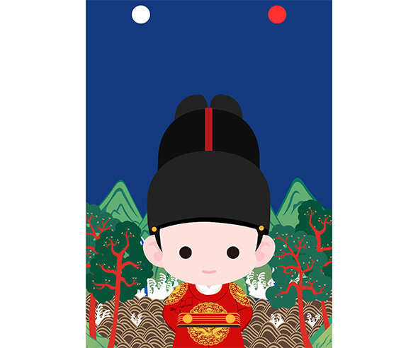 일월오봉도와 임금(왕) 표지