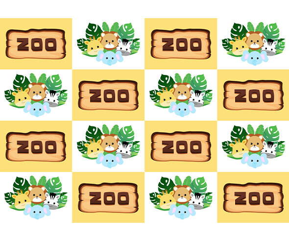 동물원 ZOO 포토월 만들기