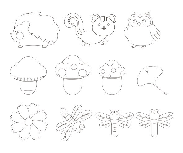 가을 색칠 모음