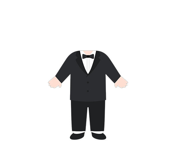 턱시도 합성이미지