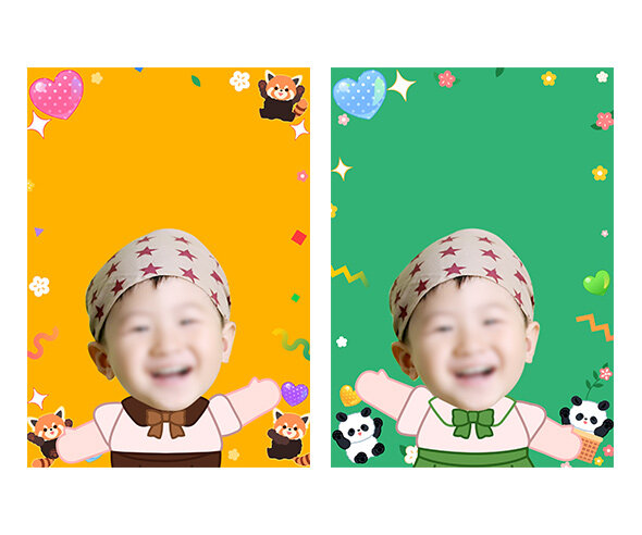 판다, 레서 판다 합성 표지