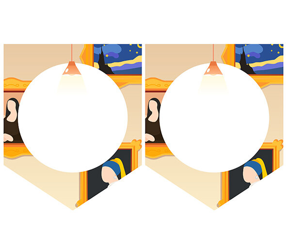 [개별도안] 미술관에 왔어요 가랜드