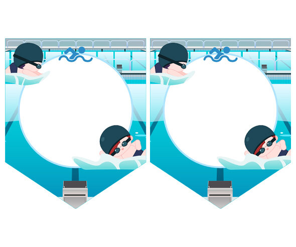 [개별도안] 수영 경기장 가랜드