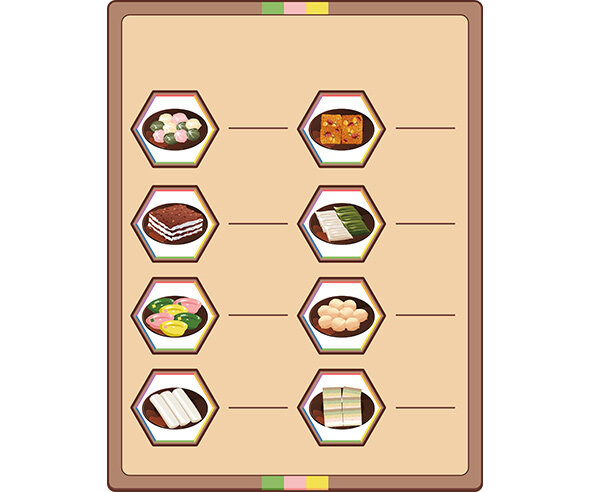 떡 방앗간 메뉴판(문구없음)