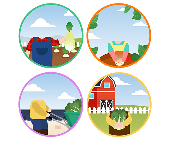 김장 합성 라벨 4종 (문구없음)