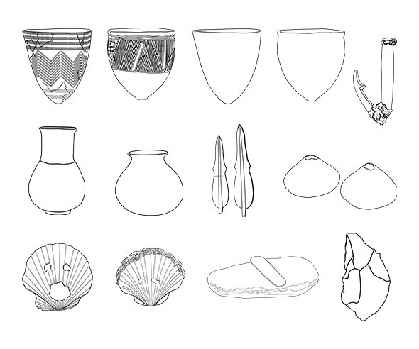 우리나라 유물 색칠 모음