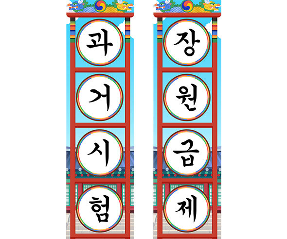 과거시험, 장원급제 세로 배너 만들기