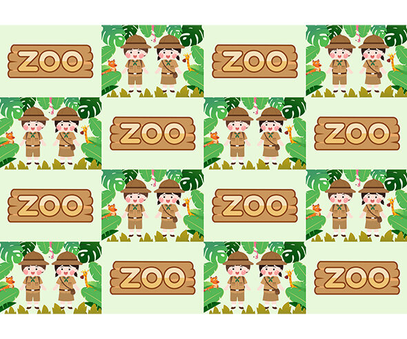 동물원 ZOO 포토월 만들기2