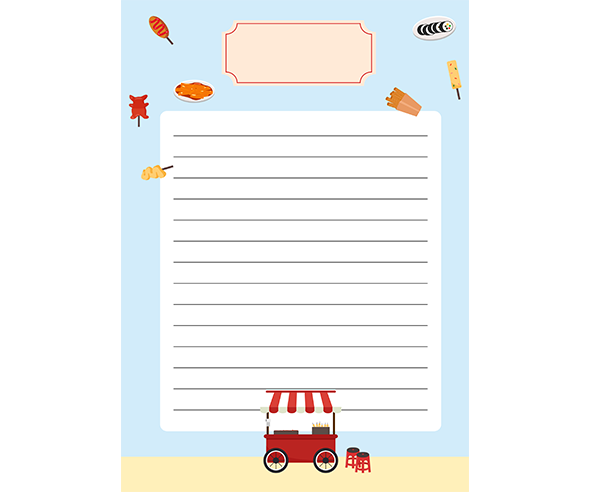 분식 가게 배경