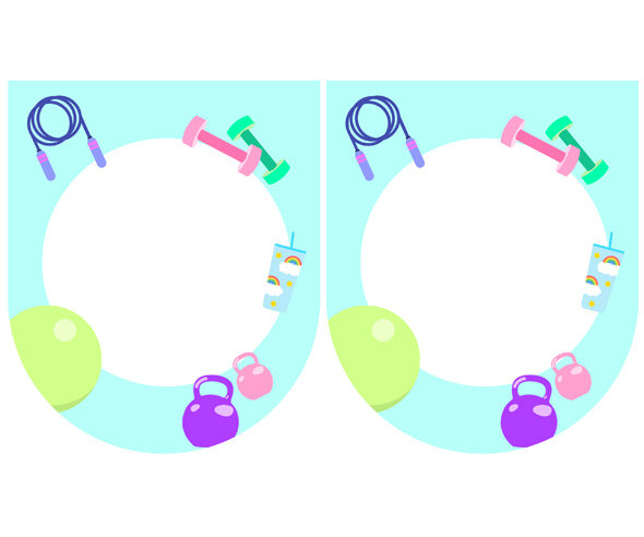 [개별도안] 헬스장 놀이 가랜드