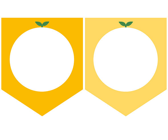 [개별도안] 귤 카페 놀이 가랜드