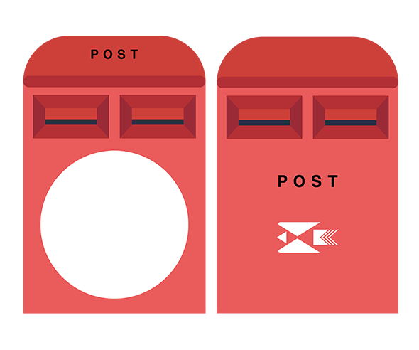 편지를 써요 가랜드 개별도안