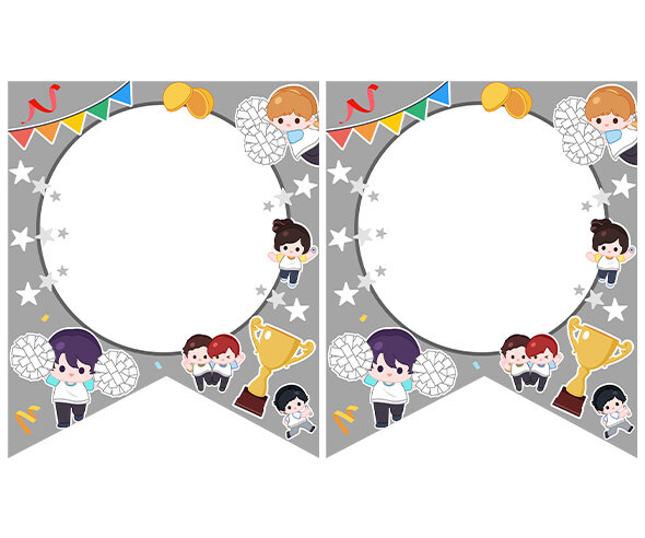 [개별도안] 백팀 모여라 가랜드