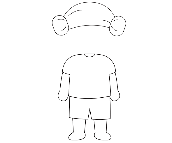 [색칠용] 찜질하는 아이 합성이미지