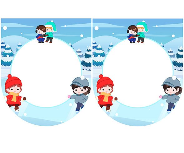 [개별도안] 신나는 스케이트 놀이 가랜드