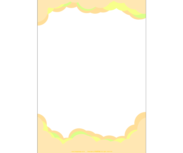 노란 구름 테두리