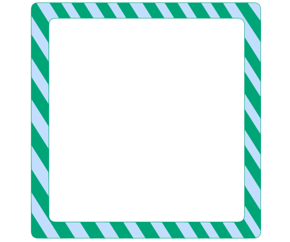 하늘 청록 정사각 테두리