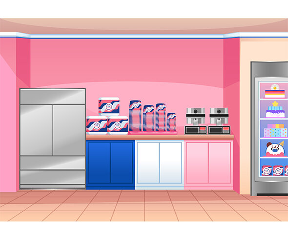 아이스크림 가게 배경