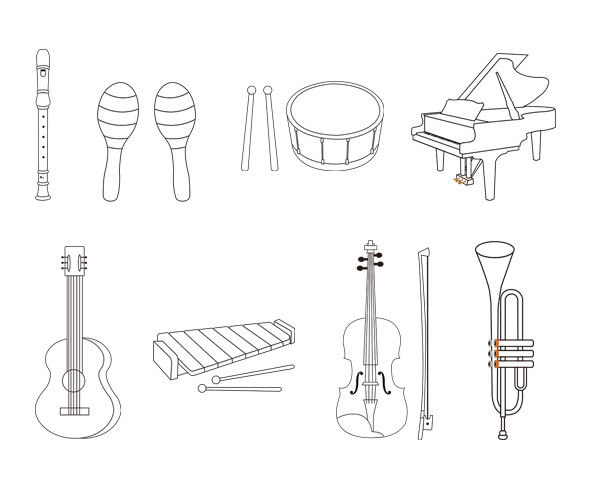 악기 색칠 모음