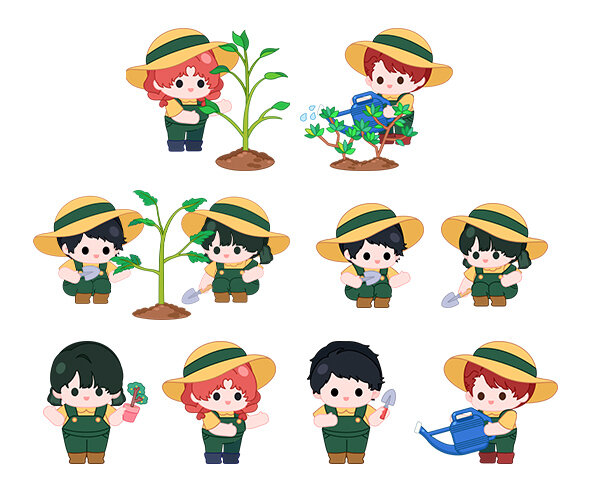 나무 심는 아이