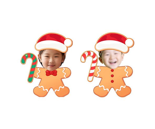 크리스마스 쿠키 합성이미지