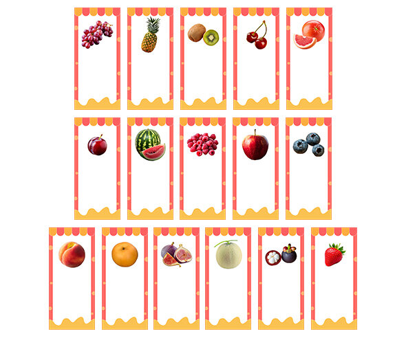 과일가게 개별 메뉴판(문구없음)