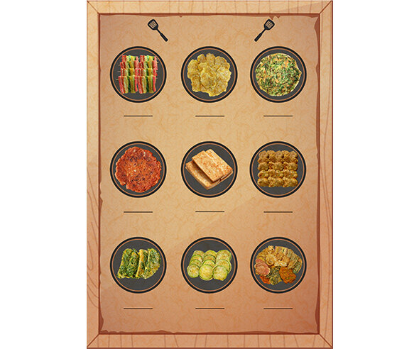 전 가게 메뉴판(문구없음)