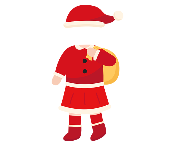 산타 요정 합성이미지