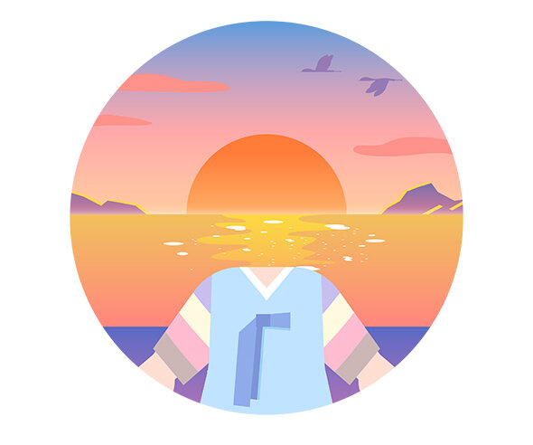 남아 한복 합성 라벨