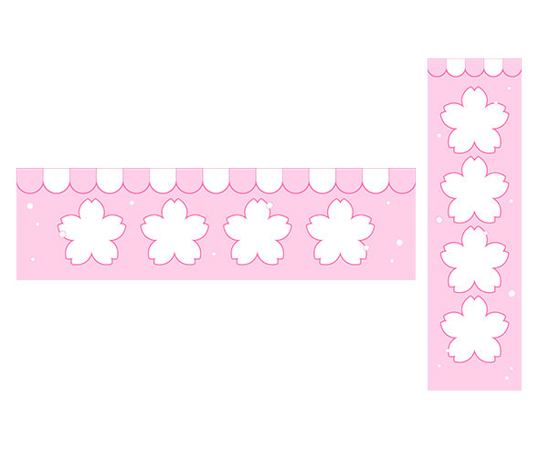 꽃잎 카페 가로 세로 배너(문구없음)