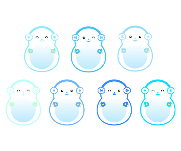 [개별도안] 겨울아 같이 놀자 가랜드