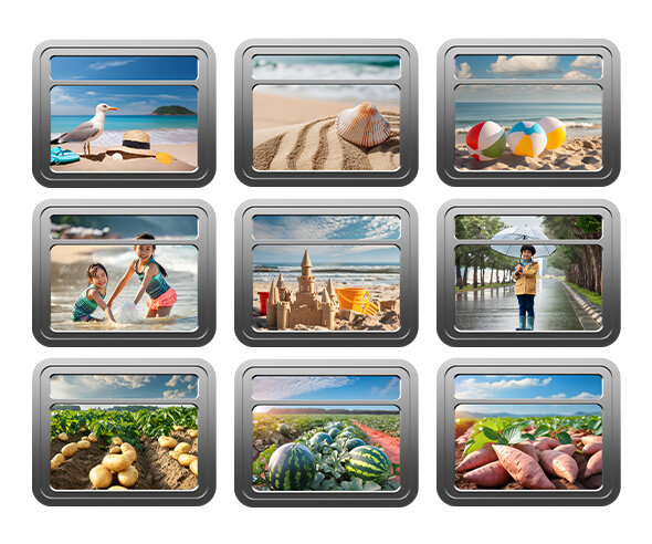 [개별도안] 여름 기차 풍경