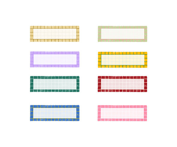 모눈종이 이름표(기본)