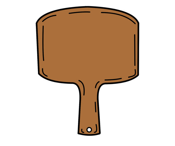 사각 나무 도마