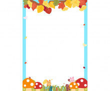 가을 숲 테두리