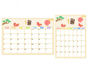 교사용 달력 (1월)