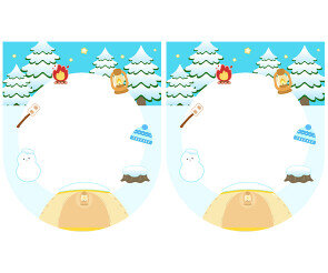 [개별도안] 우리는 겨울 캠핑 중 가랜드