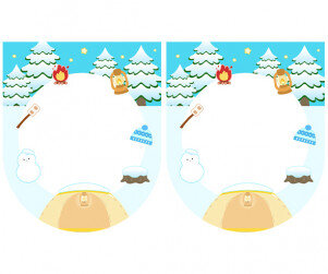 [개별도안] 우리는 겨울 캠핑 중 가랜드